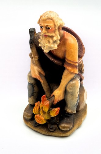 Krippenfigur schäfer hirte - schäfer, am
