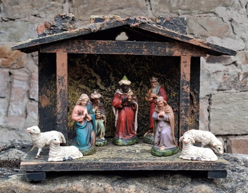 Alte weihnachtskrippe 9 - weihnachtskrippe,