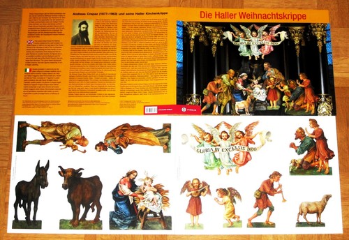Weihnachtskrippe papier pappe - papier,