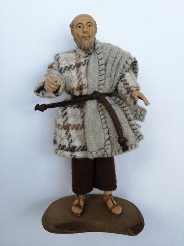 Alte krippenfigur mann mit - mann,