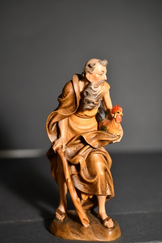 Krippenfigur holz geschnitzt - holz,