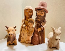 Krippe -Handgemachte Figuren