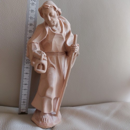Holzschnitzerei hirtenfigur - holzschnitzerei,