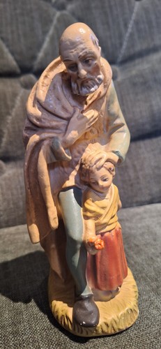 Krippenfigur mann mit kind - mann,