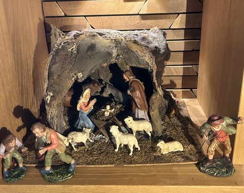 Antike weihnachtskrippe von - weihnachtskrippe,