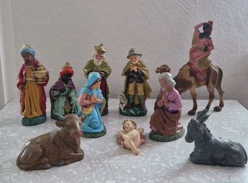Krippenfiguren set teilig - set, 10-teilig