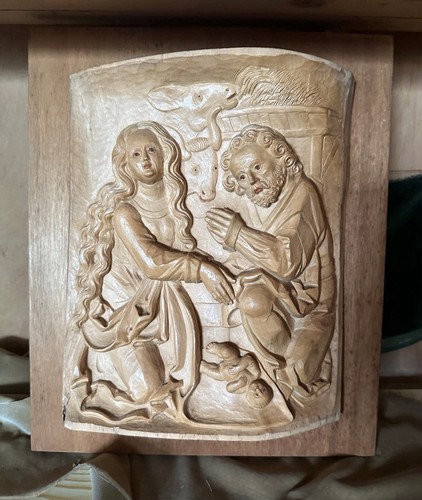 Krippe relief holzrelief der - relief,