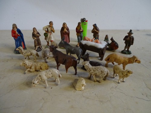 Alte krippen figuren tiere - alte,