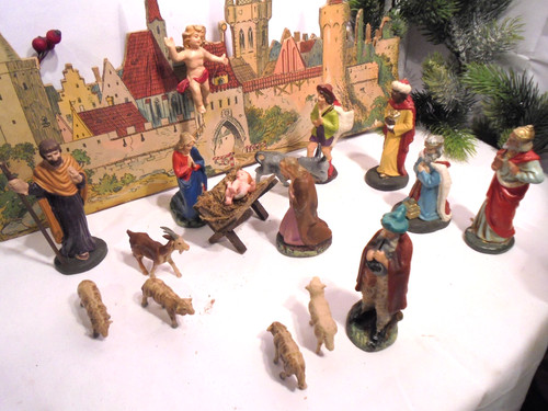 Antike krippenfiguren masse - 16,