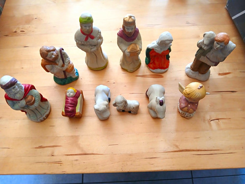 Krippenfiguren set konvolut - krippenfiguren-set,