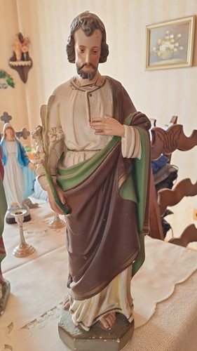 Alte figur heiliger josef - alte, mit