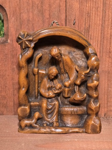 Blockkrippe relief wachs - wachs, hl