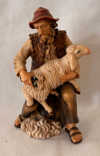 Schafscherer mit schaf - schafscherer,