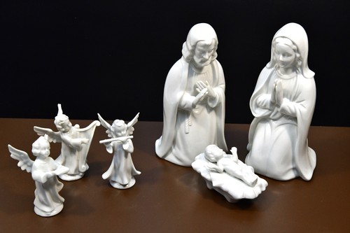 Porzellan weihnachtskrippe - porzellan, /