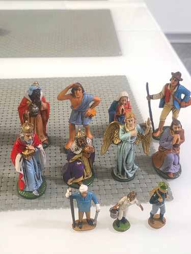 Krippenfiguren set teilig - krippenfiguren,