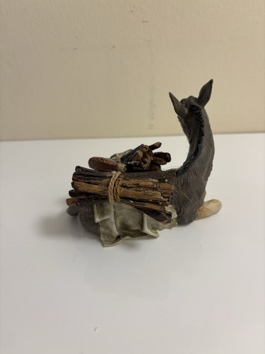 Krippenfigur esel liegend mit - krippenfigur,