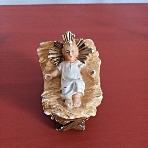 Alte krippenfigur jesuskind - jesuskind, in
