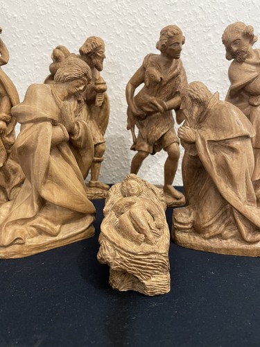 Set krippe krippenfiguren holz - krippe,