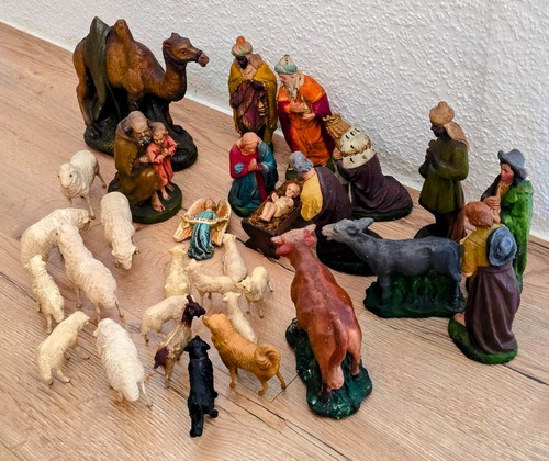 Krippenfiguren 1920 heilige - um,