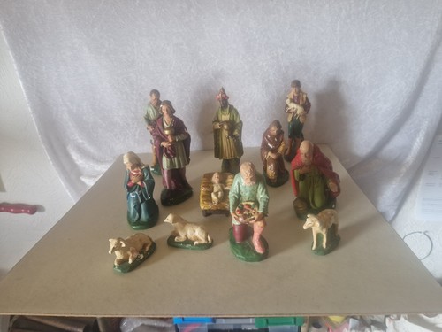 Antike krippenfiguren aus - krippenfiguren, gips