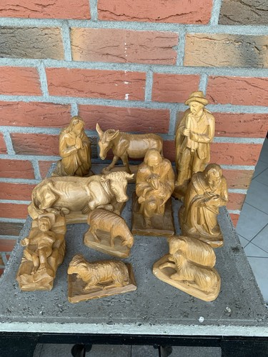 Set krippe krippenfiguren holz - set,