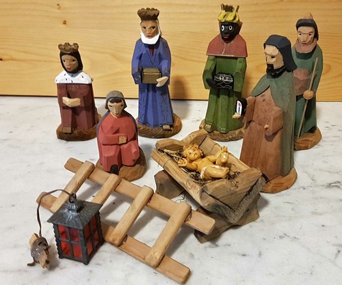 Alte krippe allgäu original - krippe,
