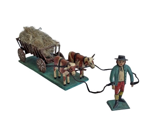 Grulicher krippenfigur bauer - /,