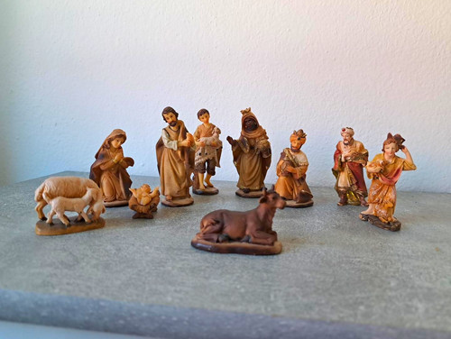 Krippenfiguren set teilig - krippenfiguren, 10-teilig
