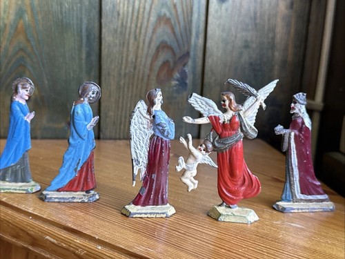 Antike krippenfiguren zinn - krippenfiguren, /