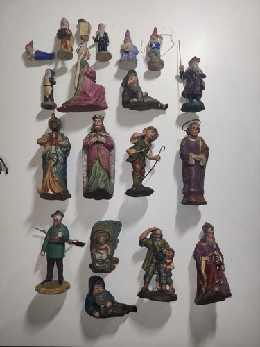 Alte krippenfiguren handbemalt - alte,